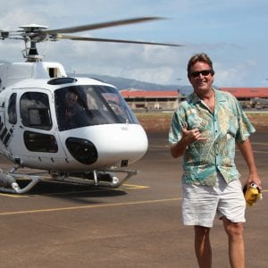 Getting ready for Maui helicopter adventure with Air Maui.