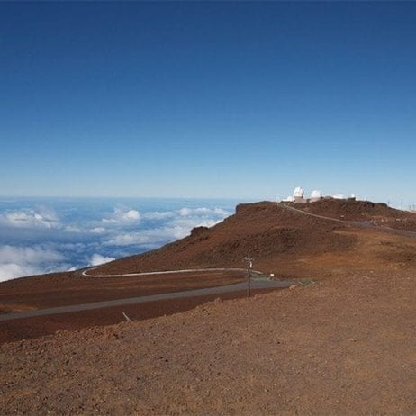 Haleakala Crater hike leads to breathtaking mountain top observatory on Maui.