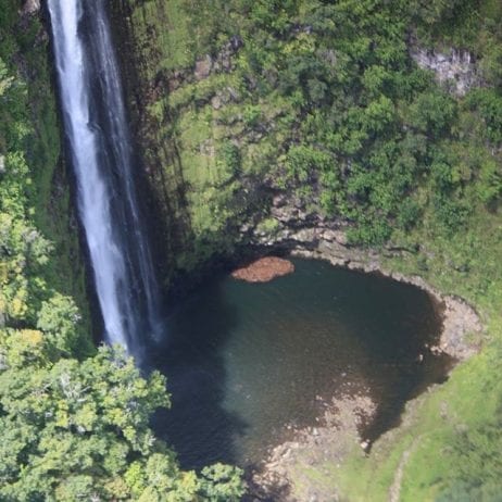 Maui's hidden treasure: a majestic cascading waterfall on a guided Maui hike adventure.