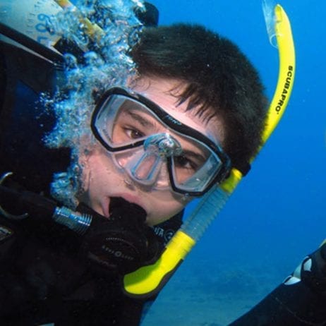 Enjoying Scuba Diving