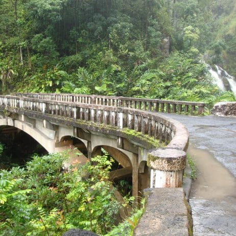 One lane bridge on the winding road to Hana