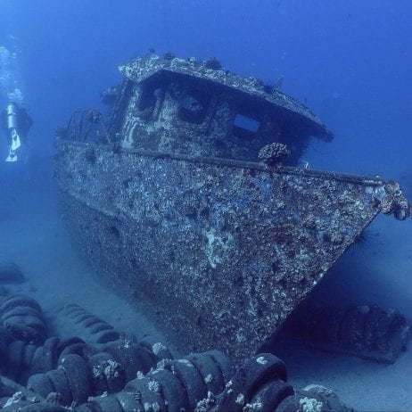 Sunken Historical Boat Attraction