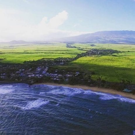 Arial view of Paia