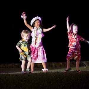 Keiki - Children Dancing Hula in a Maui Luau