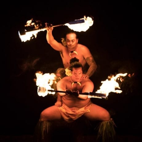 Luau Fire Dancers at Te Au Moana Luau in Maui