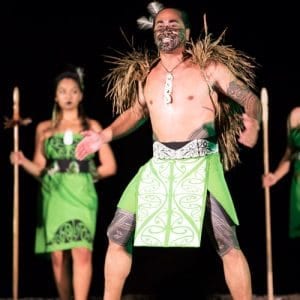 Polynesian Chanting at Luau in Maui