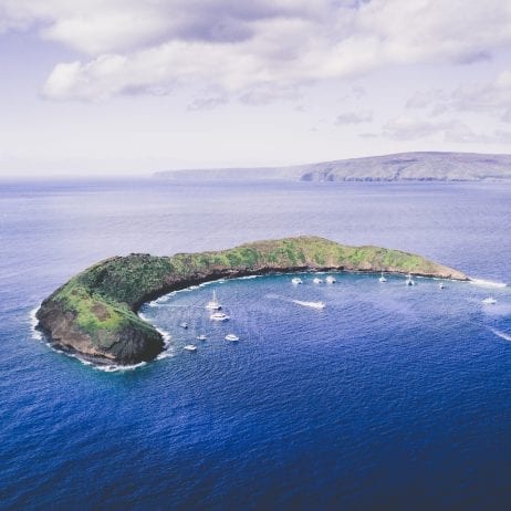 Molokini crater in Maui