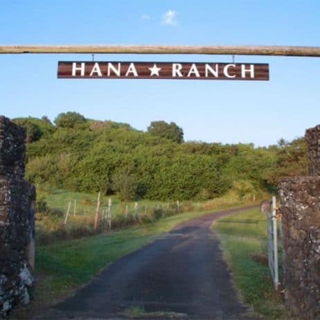 Entrance to the Hana Ranch on Maui.