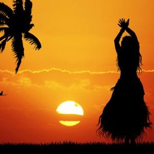 Sunset Hula Dancing